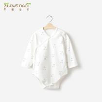 Newborn baby long sleeve triangle ha clothes cotton summer newborn clothes spring and autumn baby jumpsuit shirt