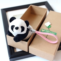 Panda base souvenir Creative cute plush Panda doll Keychain toy Pendant gift Small gift