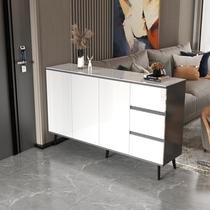 Slate light luxury side cabinet modern minimalist small apartment wall tea cabinet living room wine cabinet kitchen storage side cabinet