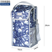 Insulated Barrel Insulated Bag Round Lunch Box Bag Round Meal Bucket Hand Bag With Strong And Durable Office Lunch Bag