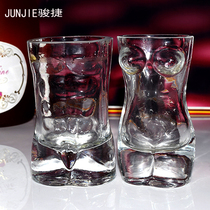 Bar cocktail glass KTV nightclub creative beauty beauty wine cup strong man handsome red wine glass glass