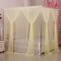 Huiyanju flower angel-Luxury love series double mosquito net Stainless steel floor-to-ceiling three-door princess bed curtain
