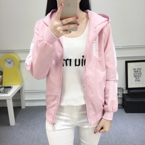 2019 spring and autumn coat female Korean version loose short student wild coat Junior high school student sports clothes Womens short coat