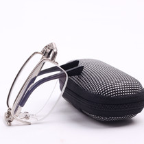 Fold high-end brand old flower mirror fashion portable anti-fatigue ultralight resin old glasses