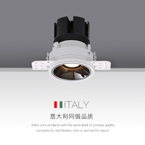 Embedded downlight led Bedroom corridor Aisle Room bathroom anti-glare small round hole light cob spotlight