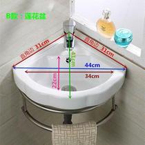 Hanging Wall washbasin ceramic basin small toilet wash basin dish wash counter triangle basin mirror corner