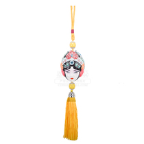 Oriental Gongyi National Quintessence Chinese characteristics Peking Opera Facebook Huadan double-sided home Car pendant decoration car trailer decoration