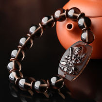 Obsidian twelve Zodiac thousand hands Guanyin original life Buddha bracelet is rat eight patron Saint Buddha hand string men and women
