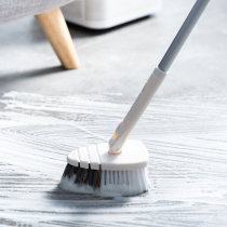 Retractable floor brush Bathroom long handle floor bristle tile cleaning brush Household kitchen bathroom brush floor brush