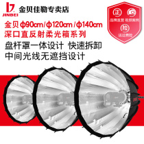 Golden Bay Deep Mouth Straight Reflecting Soft Light Box 90120140c m Photographic video Changliang lamp soft light cover Shadows Flex