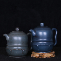 Feng Guilin a famous master of Taiwanese returning old purple clay pots made Gao Ling flower pots in the early Republic of China