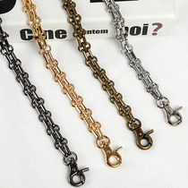 Tang Rabbit DIY handmade oral gold bag accessories 30cm Three rows chain double lobster buckle metal chain bag with bag chain