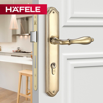 HAFELE door handle Indoor handle lock Copper alloy bedroom door lock Door lock Copper door lock
