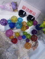 Glasses shop decorations window counter Zhongdao small ornaments metal decoration rattan ball photo photography background props