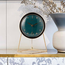 Light Extravagant Desktop Seat Clock Living Room Clock Pendulum Table Clocks Home Brief Nordic Modern Pendulum Clock Desktop Clock Sitting Clock