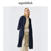 Nordic moments Fall new Knee Easy pop Temperament Sweatshirt Woman Mid-Sleeve Denim Jacket