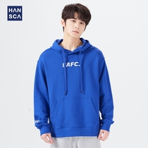 Hanska Spring 2022 new Klein Blue Sweatshirt Mens Tide Ins Loose Casual Hood fashion top