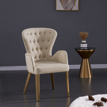 Taojiabang simple modern restaurant Home dining chair sales office armrest negotiation table and chair European leisure dressing chair