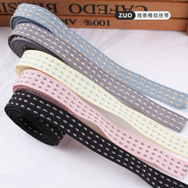 ZUO scented candle gift box decorative ribbon packing box ribbon line check webbing diy plaster ornaments lanyard