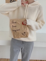 Spot Korean state*me*t The same hat pullover knitted wool sweater can be worn like a sweater