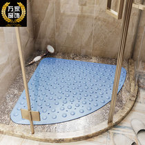Hotel toilet sector suction cup PVC ground mat shower room bath mat for home bathroom anti-slip mat