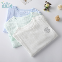 Boys pajamas Cotton childrens underwear set Summer baby summer clothes Female baby air conditioning clothes Thin split