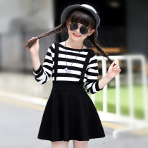 7 Girls Long Sleeve Skirt Two Piece Set 8 Spring and Autumn New 5-12 Years Old 6 Little Girl Cotton Dress Korean 9