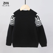 Childrens cashmere sweaters for boys autumn and winter New pure cashmere round neck thick baby sweater