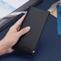 Wallet man long style genuine leather 2021 new tide card multi-position leather clip card bag soft cow leather money clip Paul