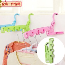 Japan KOMEKI Dormitory Hanger Folding Clothes Hanger Bathroom drying rack Tourism on travel for a portable door rear hanger