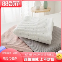 Korea 60 pure cotton wash sheets Star Embroidery Korean quilted anti - slip bed cover