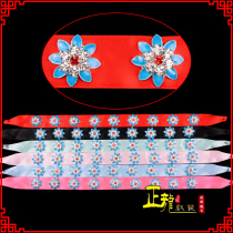 202006 new Peking Opera Opera head face headgear Huadan Miss Baotou rhinestone with imitation dot silk bubble strip C