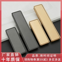 Eurostyle light lavish gold cupboard wardrobe door handle American grey recessed drawer concealed handle strip handle