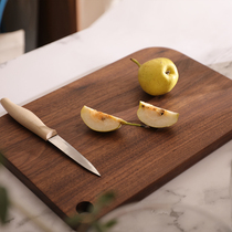 Nordic black walnut chopping board breadboard full solid wood chopping board chopping board Japanese sushi board tray complementary food cutting board