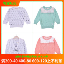 Rabbi Scout outfits Knit Jacket 1-3 Year Old Girl Cotton Thread Cardiovert Ultra Slim Wire Clothes Baby Clothes Sweater