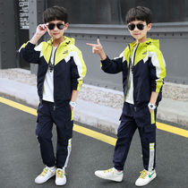 Boys autumn suit 2019 new childrens 8 sports 9 spring and autumn 10 school uniforms 13 big boys clothes 12 years old 15 men