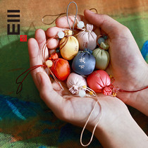 Qingxin pill Tanabata sachet pendant hand embroidered ancient wind small bag ball Hanfu wear aromatherapy Ball Pendant