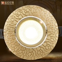 European - style copper LED smallpox embedded drum lights 3W5W corridor entry to the door gate modern lamps