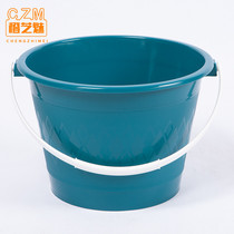 Bath portable bucket Small plastic bucket thickened plastic durable bucket Household mopping bucket Dirty clothes bucket Childrens beach bucket