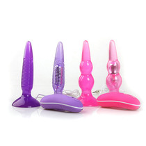 Adult couple sex masturbation jelly anal plug vestibule gay toy female suction cup vestibule anal plug lara