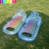 Inflatable Float 58802 Luxury Lounge Chair Floating Chair Water Casual Chair Adult Floating Bed