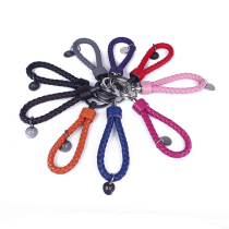 2022 new key button sheepskin handwoven business gift birthday present for men and women customised lettering