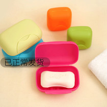 Travel soap box portable sealed waterproof travel business trip Korean creative lock buckle with lid Mini small soap box