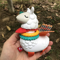 Recommend a special love of the little sheep head 360 rotation cute sheep bright ribbon texture is very good