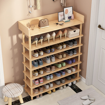Simple shoe rack Domestic doorway indoor nice looking bedroom with minimalist modern multilayer entrance door solid wood leg shoe cabinet