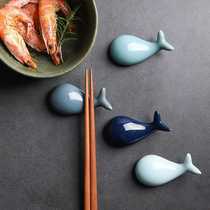 Whale and dolphin chopstick holder Table decoration creative animal shape chopstick holder Chopstick decoration Marine animal