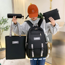 Middle school student school bag female Korean high backpack ins style campus simple and wild forest tide brand shoulder bag large capacity