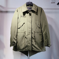 Winter womens wool collar detachable two-piece zipper outdoor sports tooling set white duck down thickened warm down jacket