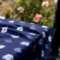 Yunnan Dali Zhoucheng Bai tie-dyeing ethnic style hand-dyed fabric diy decorative cloth curtain cloth spider flower