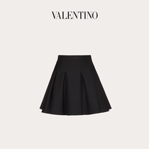 VALENTINO VALENTINO Ladies Black Crepe Couture Frill Skirt